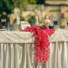 FUCHSIA 44″ tall Silk Wisteria Flowers Hanging Vine Bush Wedding Centerpieces