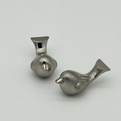 Silver Tone Love Bird Wedding Party Card Place Holder 2 Piece