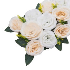 Party Dining Table Flower 10Pcs Artificial Flowers Dusty Rose Floral Arrangement