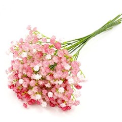6 Pcs Babys Breath Artificial Flowers, Fake Babys Breath Flowers for Pink