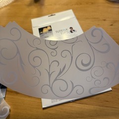David Tutera Vellum Lampshade 48 Pcs total- Turns Wine Glasses Into Lamps-Swirl