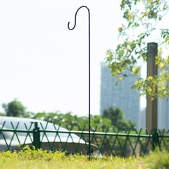 10 BLACK Metal Shepherds Hook Plant Hanger Stands Wedding Events Party