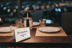 Evaster Place Cards Pack of 100 Premium Tent Name Place Cards for Table Setting