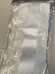 White Pew Bows With Tulle 77″ New 2 PC – 4 Inches Wide – Wedding Party Decor