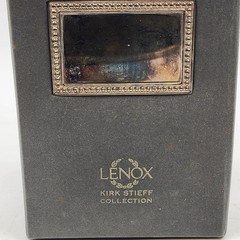 Lenox Silver Heart Goblet Pair Kirk Stieff Wedding Promises Bride Groom w Box
