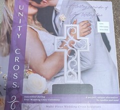 The Unity Cross Pearlescent Wedding Centerpiece Christian Limited Edition NIB