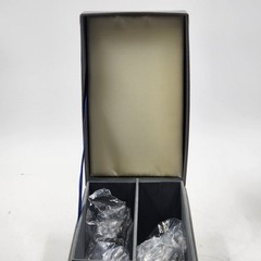 Lenox Silver Heart Goblet Pair Kirk Stieff Wedding Promises Bride Groom w Box