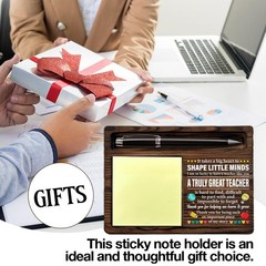 Thank You Teacher Gifts for Women Men Sticky Note Holder Teacher Appreciation…