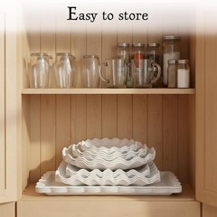 Cake Stand Set Cupcake Stands Appetizer Plates Party Decor White 11pcs