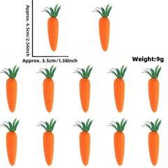 Artificial Carrots Miniature for Home Party Decorative Use DIY Crafts 36 Pieces