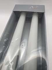 2 Piece Wilton 10″ Wedding Taper Candles RIBBONS & RINGS Vintage 1998 NEW-SEALED