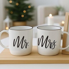 Triple Gifffted Mr and Mrs Coffee Mugs Couples Gifts Ideas for Christmas Wedd…