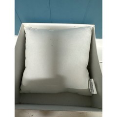 Wedding Ring Pillow I Thee Wed True Love Forever Floral Accent white w/ black