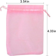 50PCS Mix Color Organza Drawstring Bags 3.54″x4.33″ Wedding Party Favor Pouches