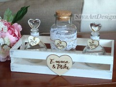 Wedding Sand Ceremony Set. Personalized Wedding Family Unity Set. Wedding Gift