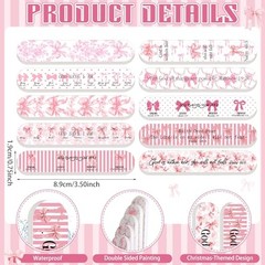 Pcs Christian Gifts Bulk for Women Pink Pary Favors Mini Nail Files 50 Bow