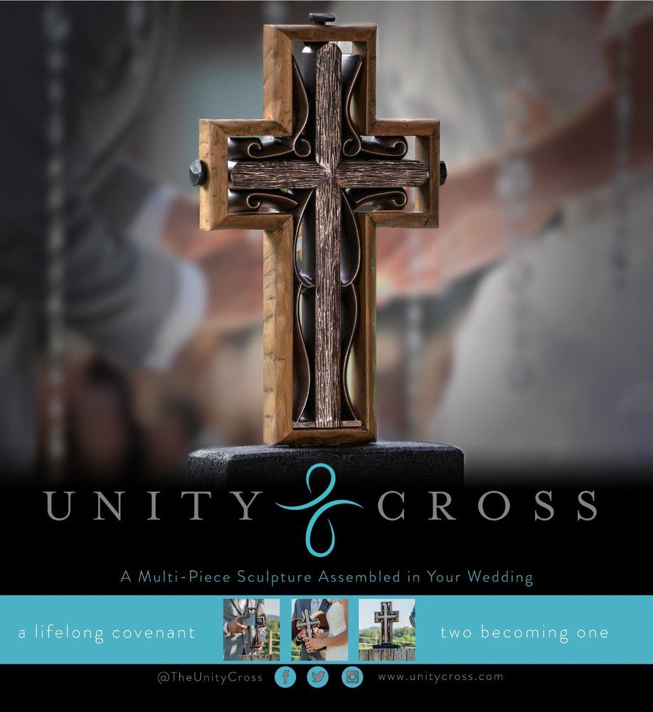 The Unity Cross Brown Rustic Wood Wedding Cross New In Box