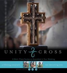 The Unity Cross Brown Rustic Wood Wedding Cross New In Box