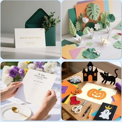 160 Sheets Cardstock Paper 8.5 x 11 Heavyweight Weight 200gsm Off-white​ C
