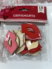 Lot of 12- Glitter Tulle 6X3 Yards Fuchsia. Glitter Foam Hearts Lip Love & More