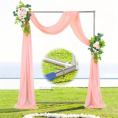 Square Wedding Arch hanging Flower White Metal Stand for Wedding Ceremony party