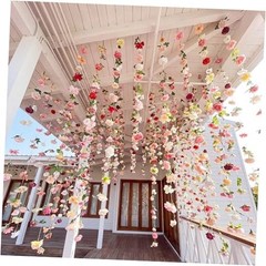 Suncalla 12 Pcs 70.8 ft Wildflower Garland Pre Strung Multi Color Blossom