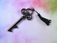 Wedding Favor Skeleton Key Bottle Openers Antique Copper Finish New Lot Of 14