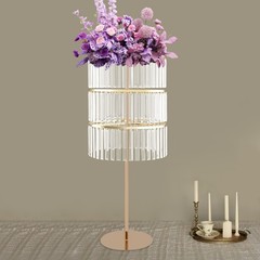 Metal Wedding Centerpieces Acrylic Flower Stand Wedding Road Lead Flower Rack