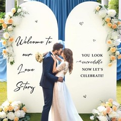 Wedding Welcome Signs Welcome to Our Wedding Sign Decals Black Love Story