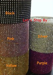 ~~ Diamond Rhinestone Ribbon Mesh Wrap Wedding Home Decorations Supplies ~~