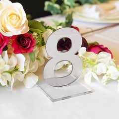 OnDisplay Luxe Laser Cut Mirrored Acrylic Wedding/Party/Event Table Numbers