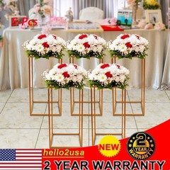 Wedding Flower Stand, Gold Flower Holder, Rectangular Flower Rack