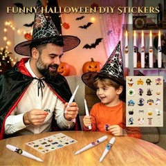 Floating Candles with Wand for Halloween Decorations: 20P-Floating Candles