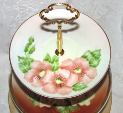 Custom Three Tier Tea Party Cake Stand Made With Vintage Hand Painted Plates