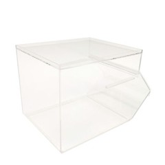 8X13X8″ Stackable Acrylic Candy Bin Coffee Spice Grain Dispenser Pantry Display