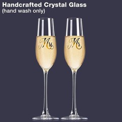 Champagne Flute Set, Wedding Decor – His and Hers, Wedding Toasting