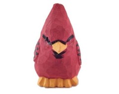 Cardinal Bird Cake Topper Bride Groom Love Wedding Engagement Carved Wood Statue
