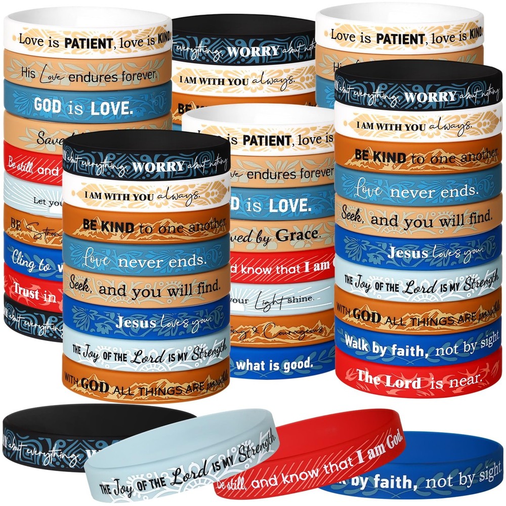Bucherry 60 Pcs Bible Verse approx. 7.95 x 0.47 inches, classic color