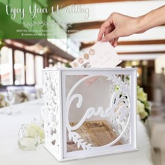 Wedding invitation box, wedding banquet, PVC material, with acrylic window