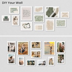 Heimlove White Collage Picture Frames Set of 12,Two 8×10,Two 6×8,Four 5×7,Fou…
