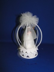 New Vintage Wilton Petite «Diamond Crown» , black tux Wedding CakeTop, 104-41514