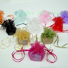 25/50/100pcs Circle Diameter:10″ Organza Pouches Jewelry Wedding Favor Gift Bags