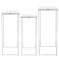 Metal Plant Pot Stand Indoor Outdoor Flower Planter Display Holder Rack Set of 3