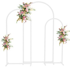 1.5M/1.8M/2M Wedding Arch Backdrop Stand Set of 3 Banquet DIY Balloon Arch Frame
