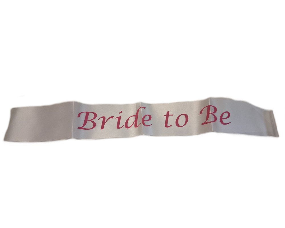 Bride To Be Sash – Wedding Bridal Shower Bachelorette Party Brides sash