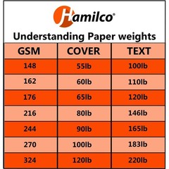 Hamilco White Cardstock Paper for A2 100 Cards Only (Bright), Bright