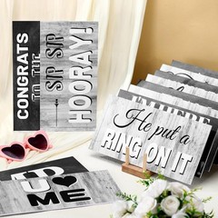 Double Sided 11×5.5 Inch Wedding Photo Booth Props Double Sided Decorations