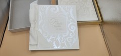 Vintage Hallmark Stories Ivory Wedding Album Embossed AND Guestbook Keepsake