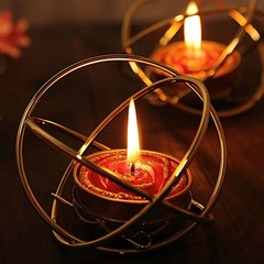 2 Red Gold Glitter Rose Tealight Unscented Candles Wedding Party Centerpieces