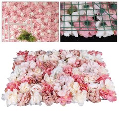 6*Flower Wall Panel Party Artificial Wedding Decor Rose Bouquet Romantic Flower